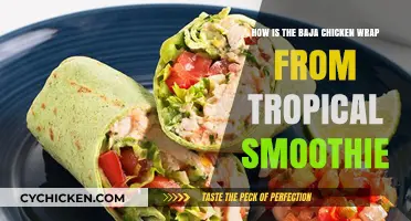 Tropical Smoothie's Baja Chicken Wrap: Spicy, Savory Delight