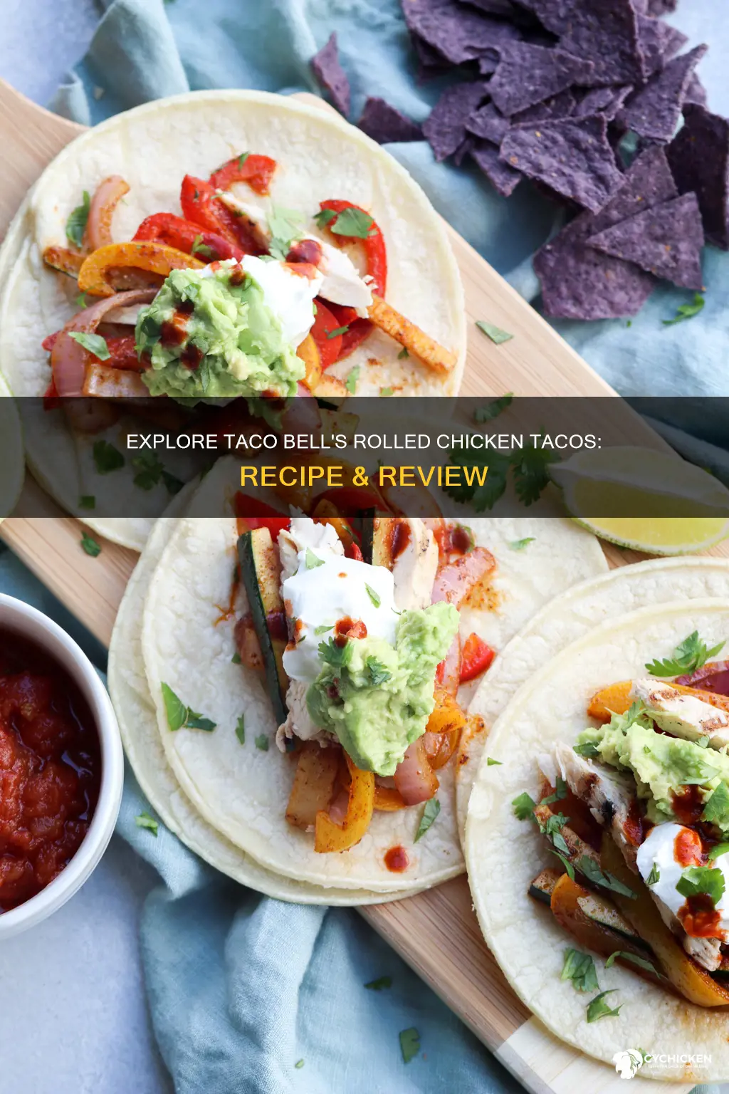 how is toaco bell new rolled chicken tacos made