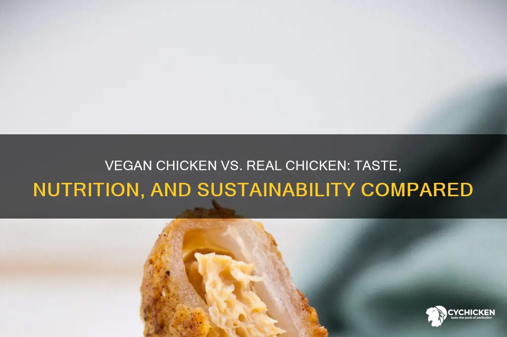 how is vegan chicken vs real chicken