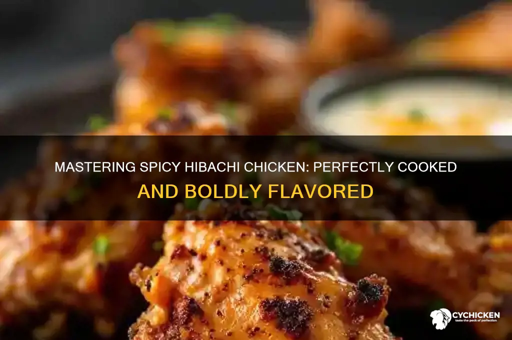 how is well done spicy hibachi chicken made