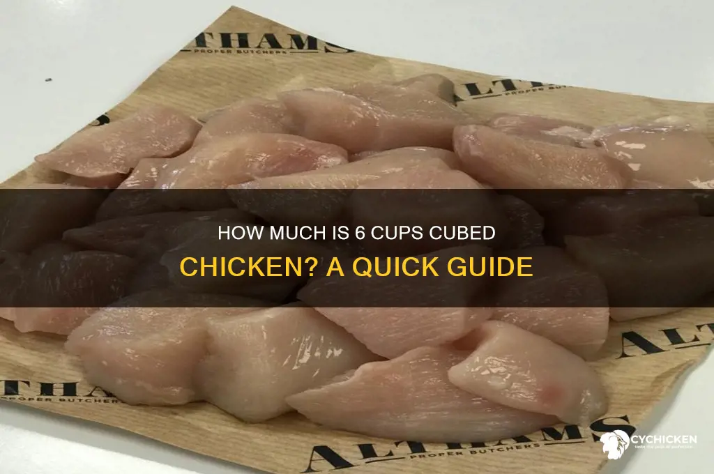 how kuch is 6 cups cubed chicken