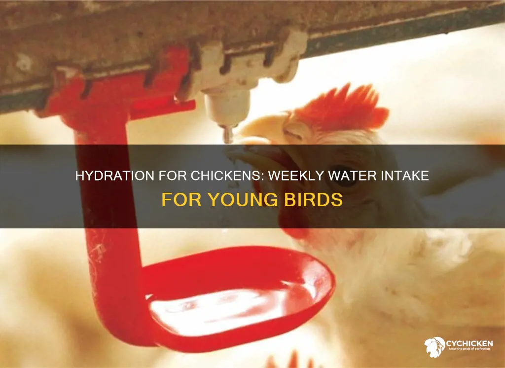 how kuch water does a 12 week chicken drink