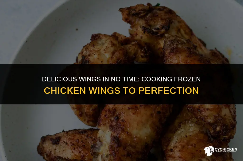 how l9ng to cook frozen chicken wimgs