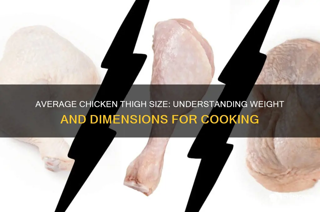 how large is the average chicken thigh