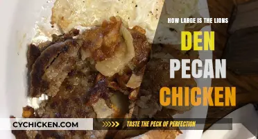 Exploring the Size of Lion's Den Pecan Chicken: A Tasty Guide