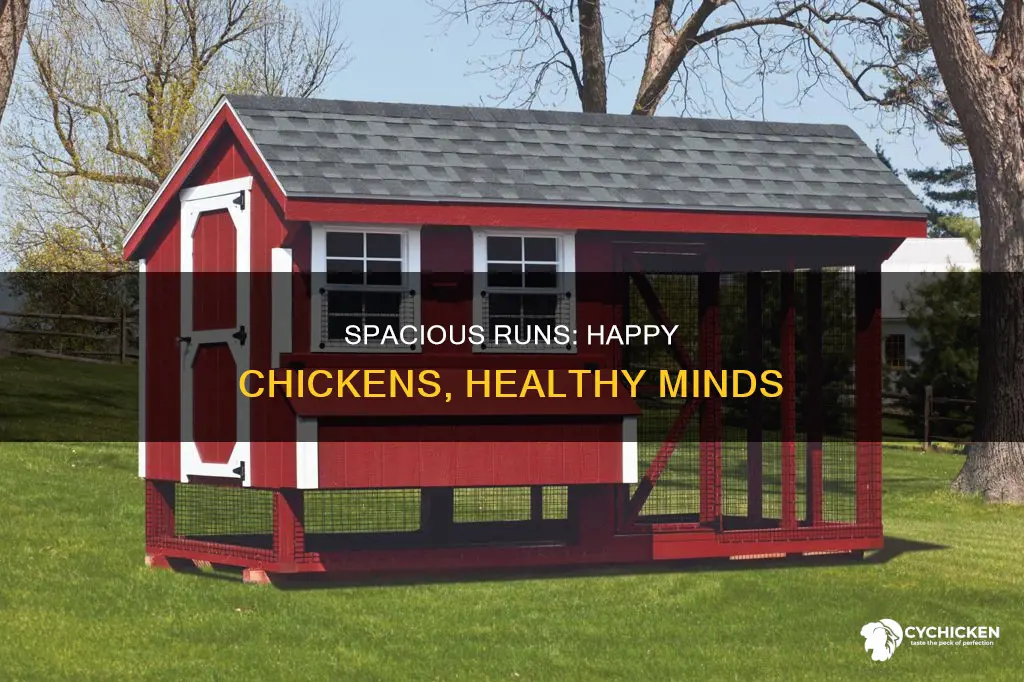 how large should a chicken run be for 6 chickns