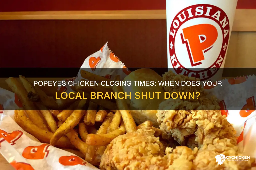 how late does popeyes chicken stay open