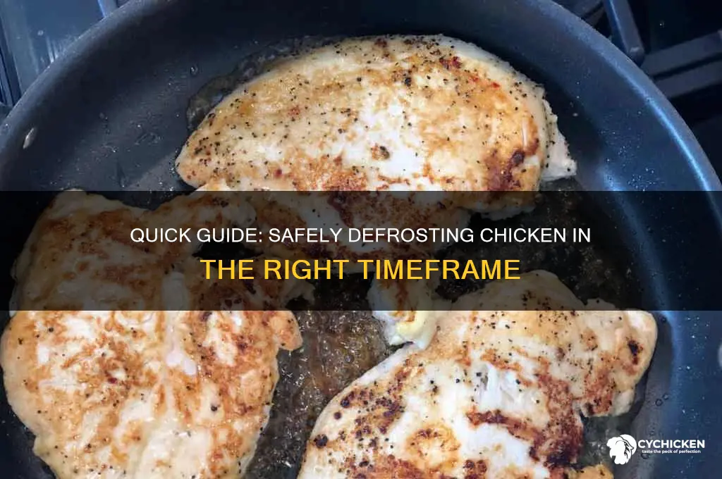 how ling does chicken take to defrost