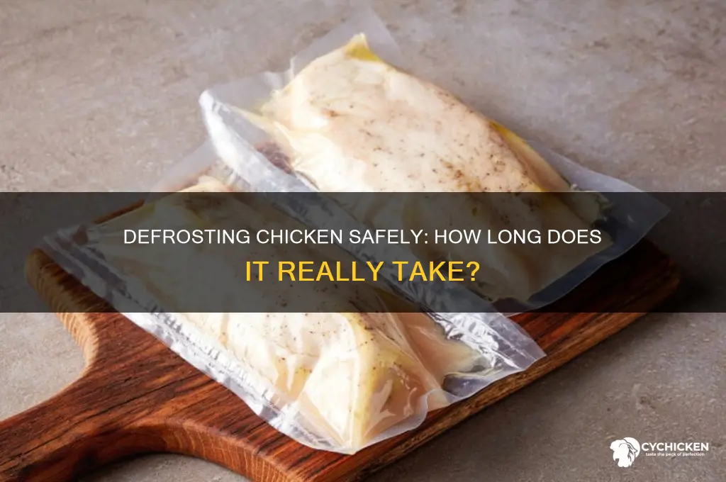 how ling does it take chicken to defrost