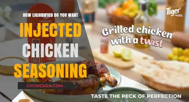 Injected Chicken Seasoning: Finding the Perfect Liquid Consistency for Flavor