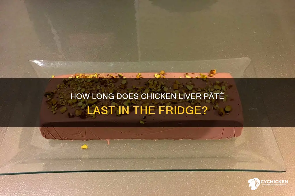 how lomg chicken liver pate un fridge