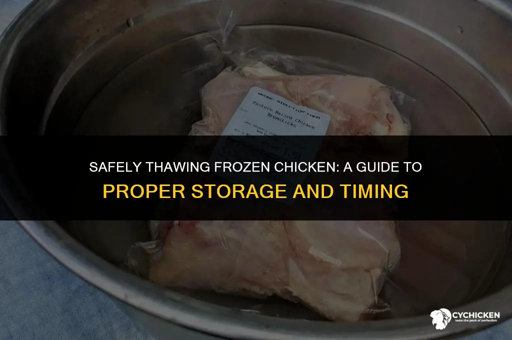 how long after frozen uncooked chicken in ziplock bag