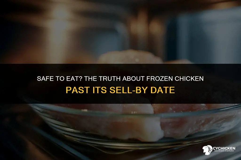 how long after sell by date frozen chicken