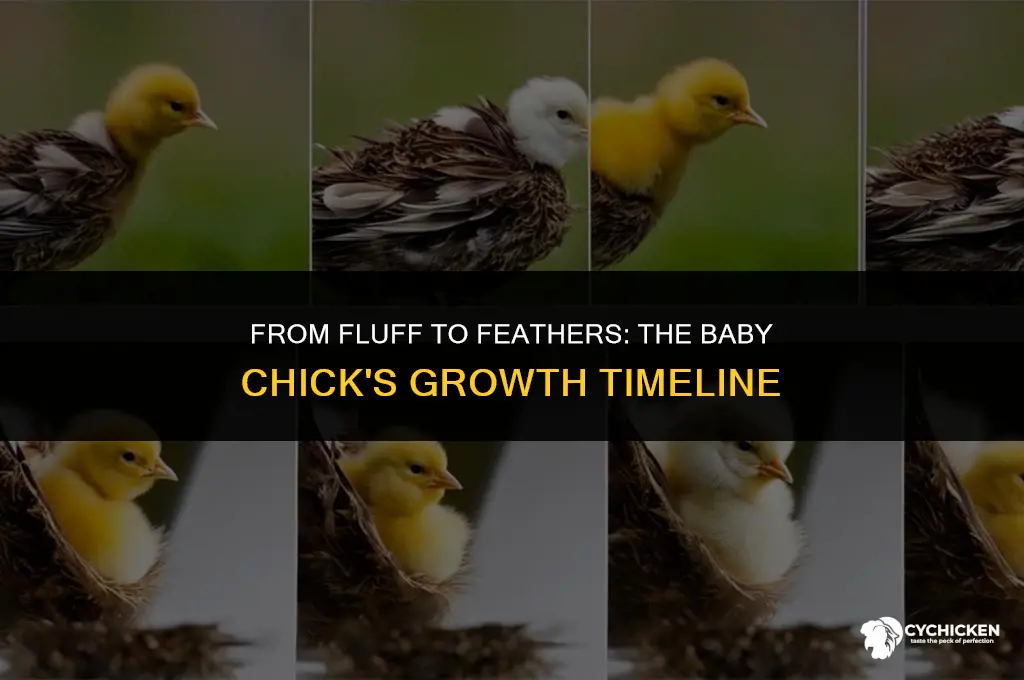 how long before baby chicks get feathers