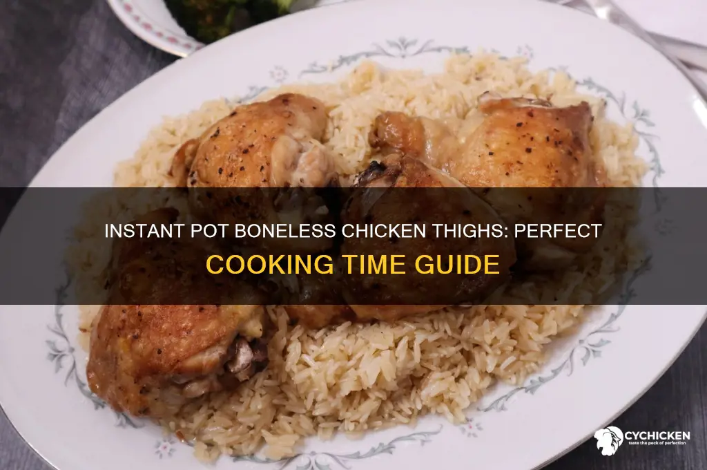 how long boneless chicken thighs in instant pot