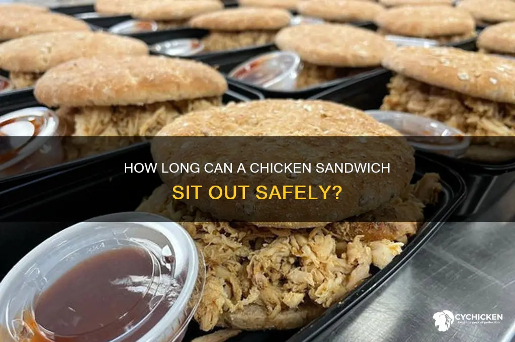 how long can a chicken sandwich be left out