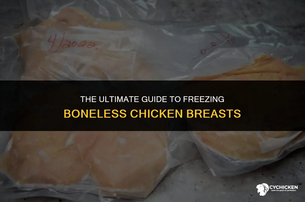 how long can boneless chicken breasts be frozen