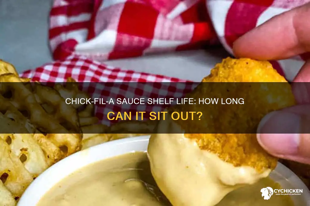 how long can chick-fil-a sauce sit out after opening