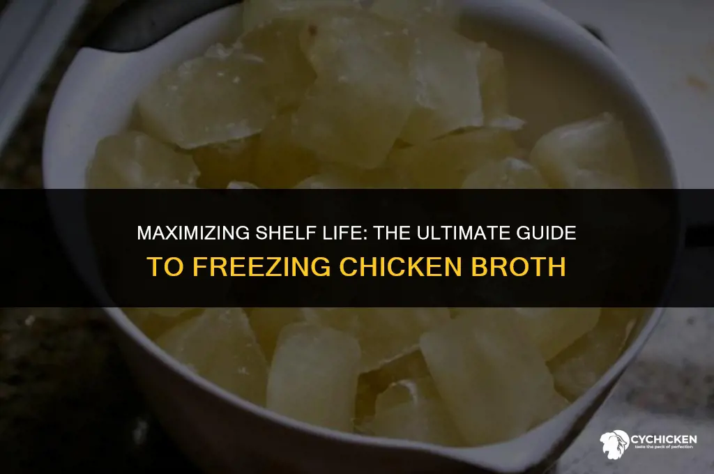 how long can chicken broth last frozen