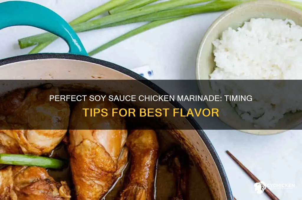 how long can chicken marinate in soy sauce
