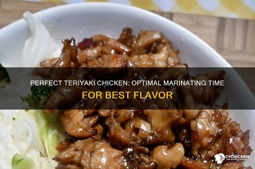 how long can chicken marinate in teriyaki sauce