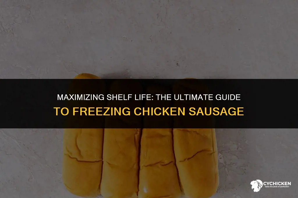 how long can chicken sausage be frozen