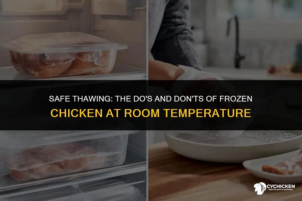 how long can frozen chicken be left out at car