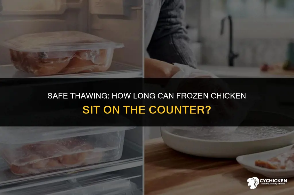 how long can frozen chicken counter