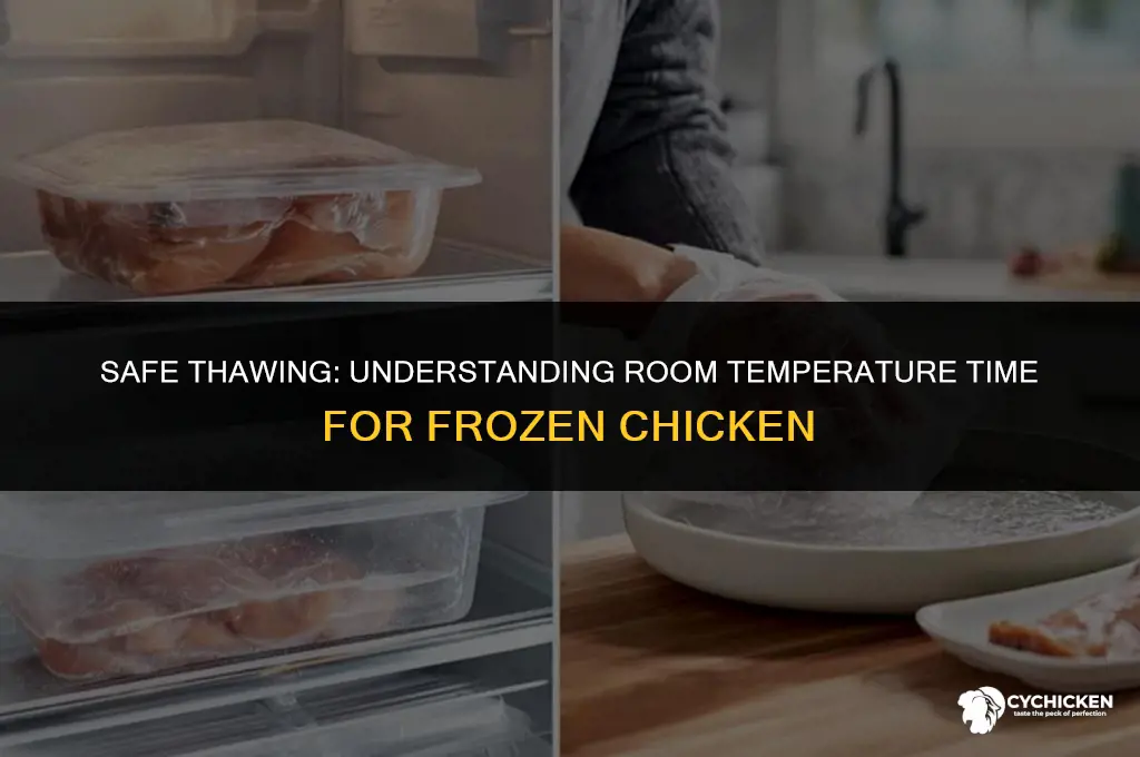 how long can frozen chicken thaw at room temperature