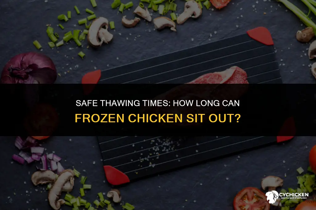 how long can frozen solid chicken sit out to thaw