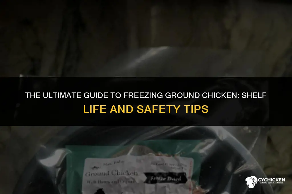how long can ground chicken be frozen