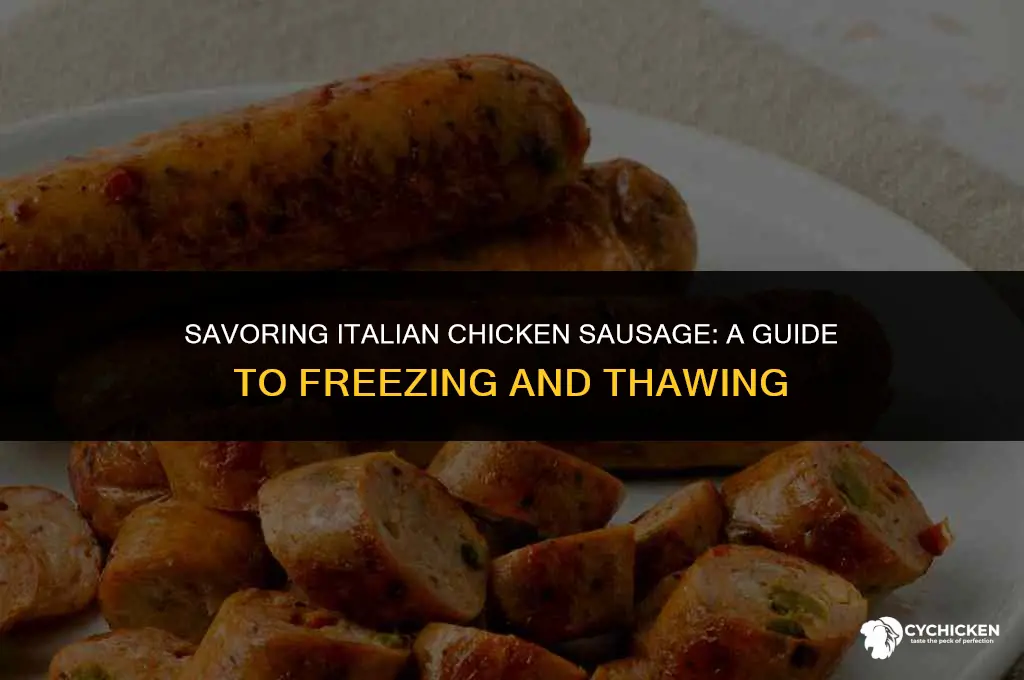how long can italian chicken sausage be frozen