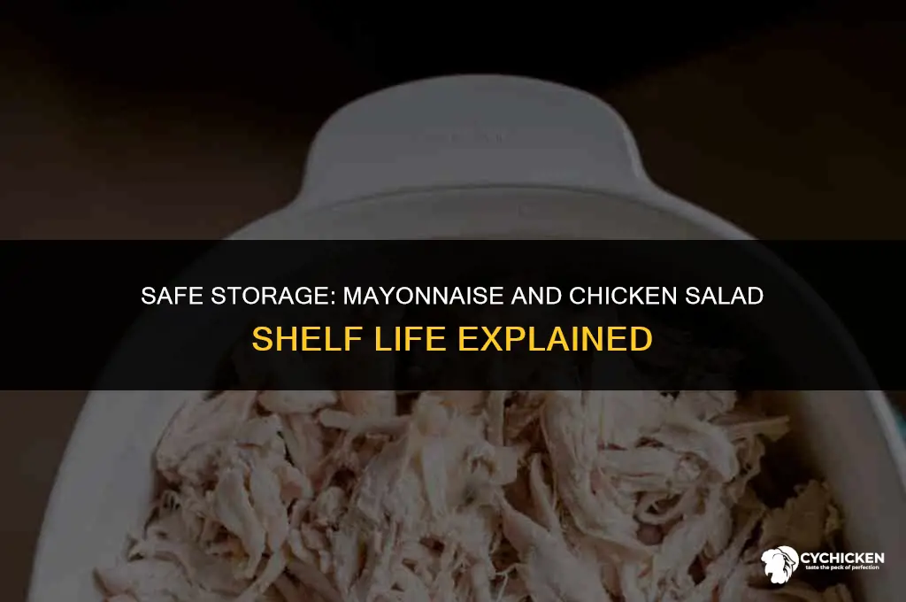 how long can mayonnaise and chicken salad sit out