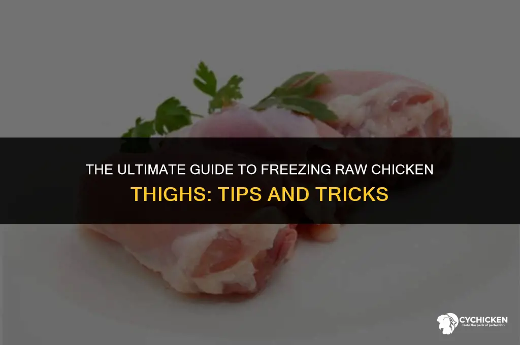 how long can raw chicken thighs be frozen