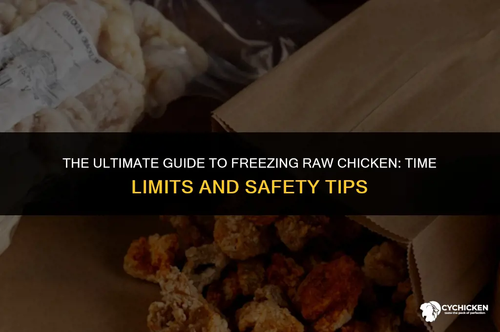 how long can raw frozen chicked be frozen