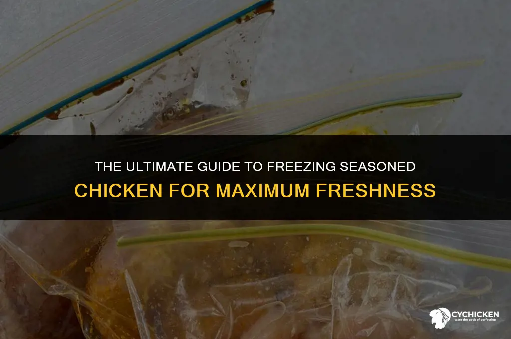 how long can seasoned chicken be frozen