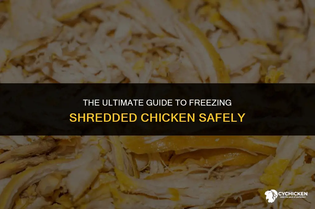 how long can shredded chicken be frozen