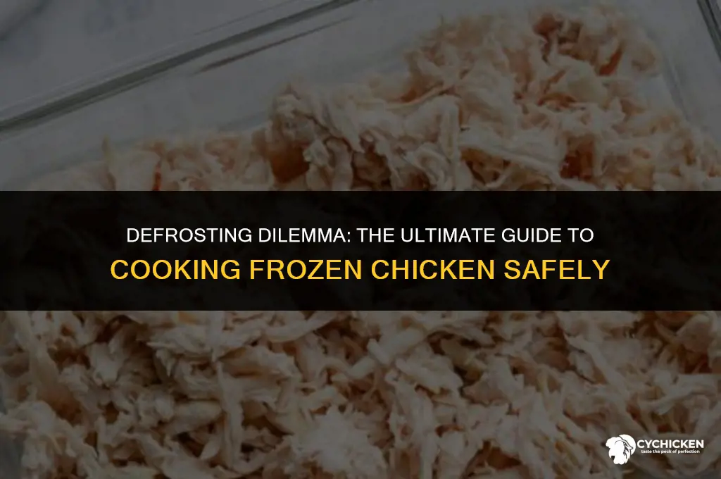 how long can you cook frozen chicken