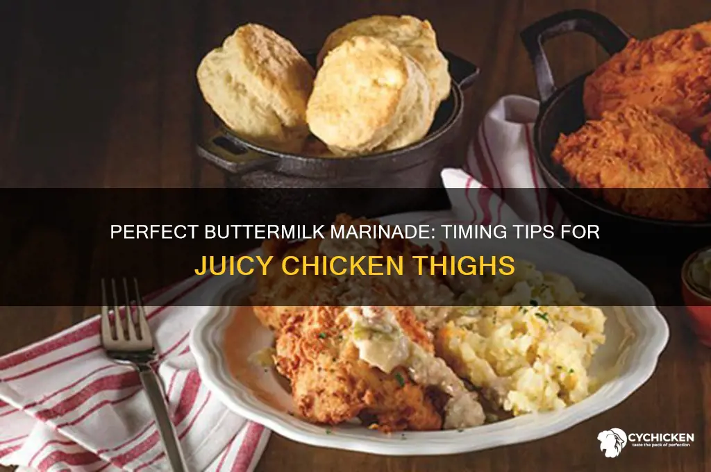 how long can you marinate chicken thighs in buttermilk