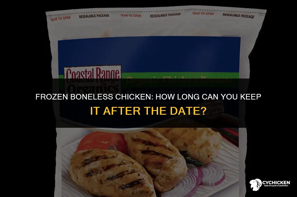 how long cant you keep frozen boneless chicken after date