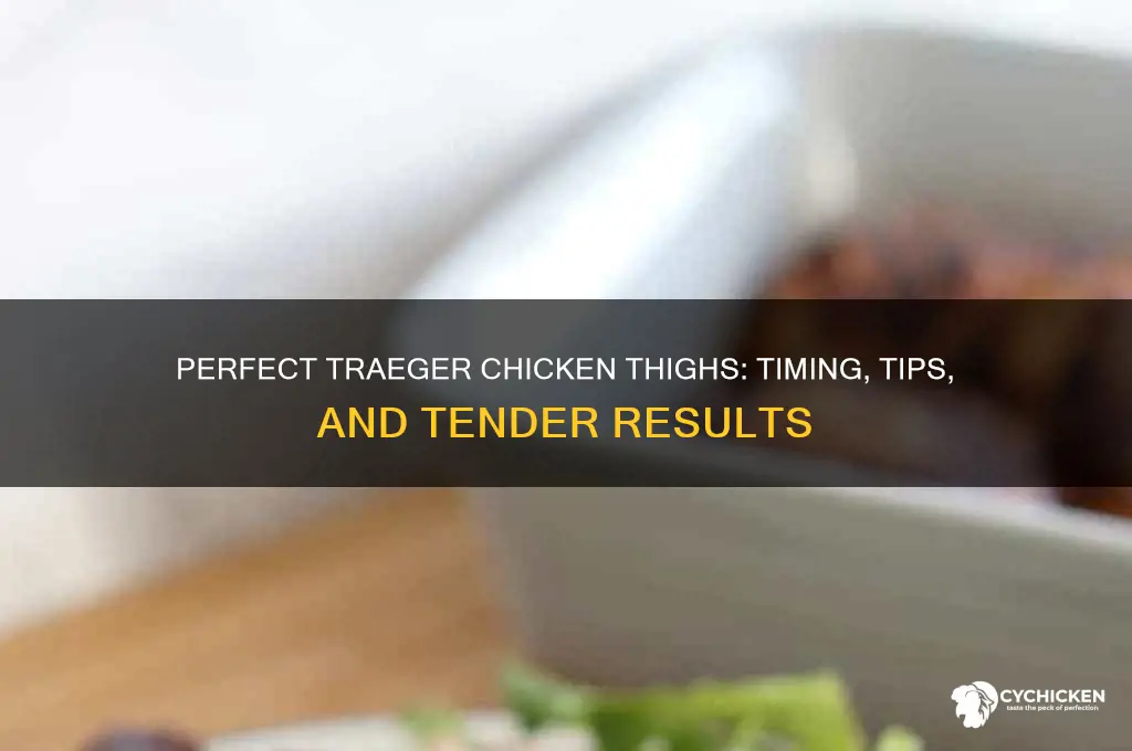 how long chicken thighs on traeger
