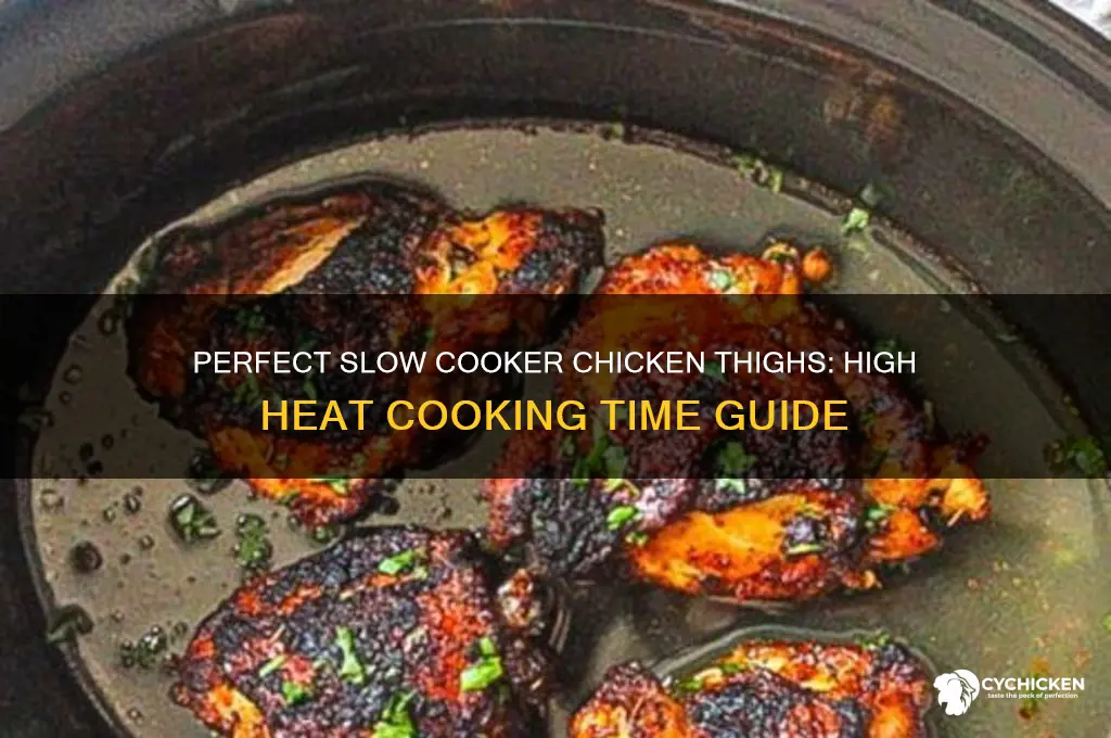 how long chicken thighs slow cooker on high