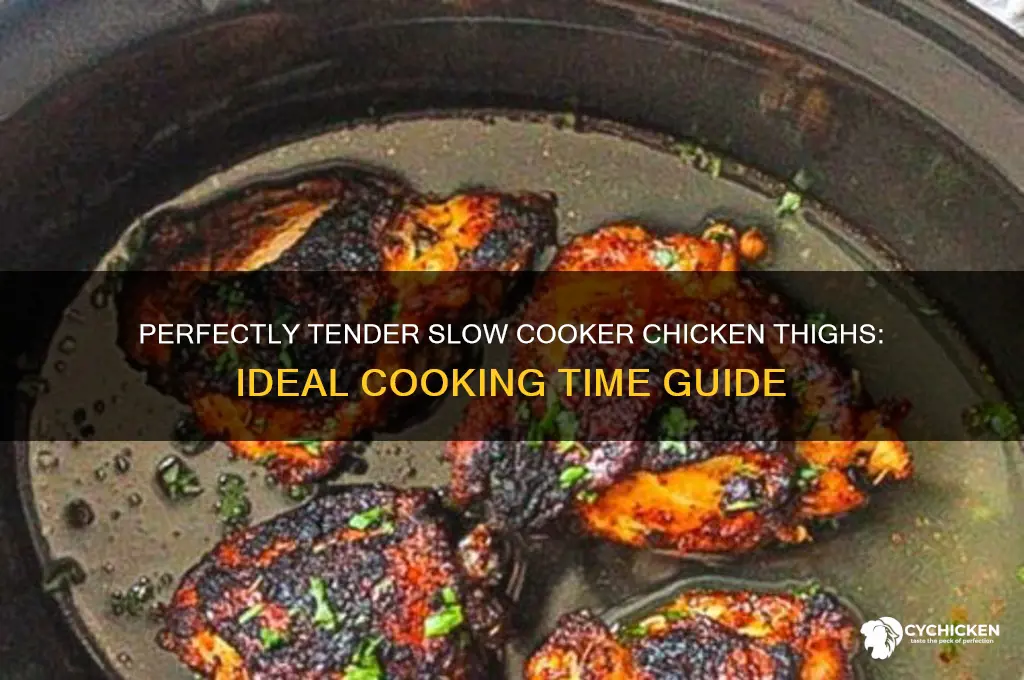 how long chicken thighs slowcooker