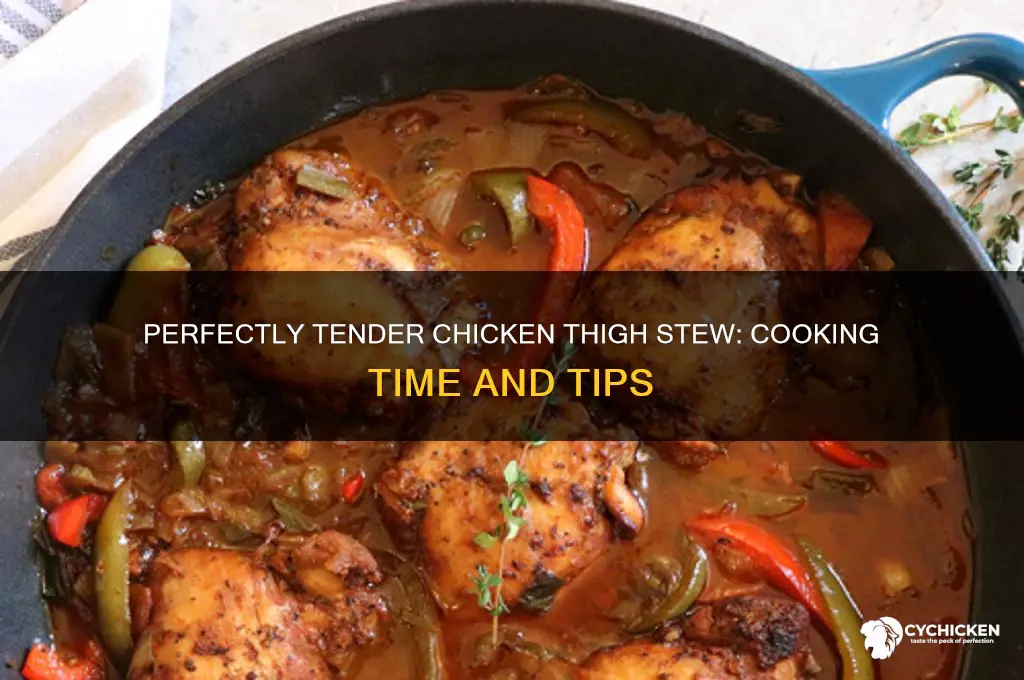 how long chicken thighs stew
