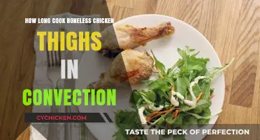 Perfect Convection Cooking: Boneless Chicken Thighs Timing Guide