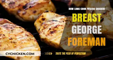 Effortless Cooking: Frozen Chicken Breast on George Foreman Grill