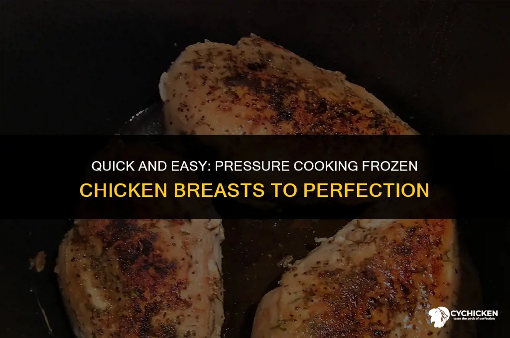 how long cook frozen chicken breast in pressure cooker