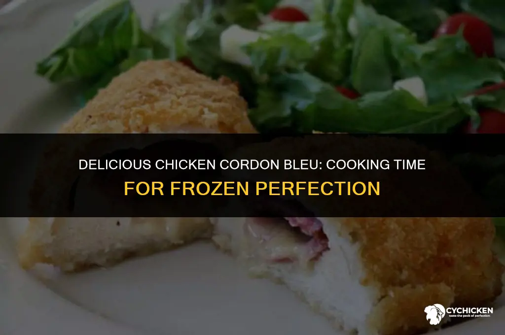 how long cook frozen chicken cordon bleu
