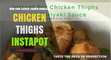 Perfectly Cooked Thawed Boneless Chicken Thighs in the Instant Pot: Timing Guide