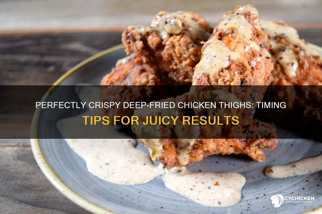 how long deep fry chicken thighs